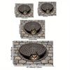 3D Visual Cat Manhole Cover Door Mat Anti‑Slip Absorbent Floor Mat For Entrance Hallway Indoor Home Decor
