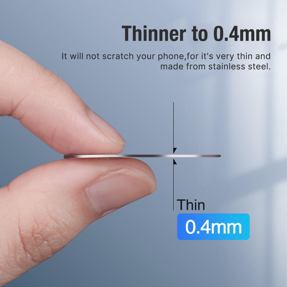Metal Plate Disk Iron Sheet Iron Thin Slice Round Square Magnet Stand for Telecommunications Mobile Phone Car Accessories