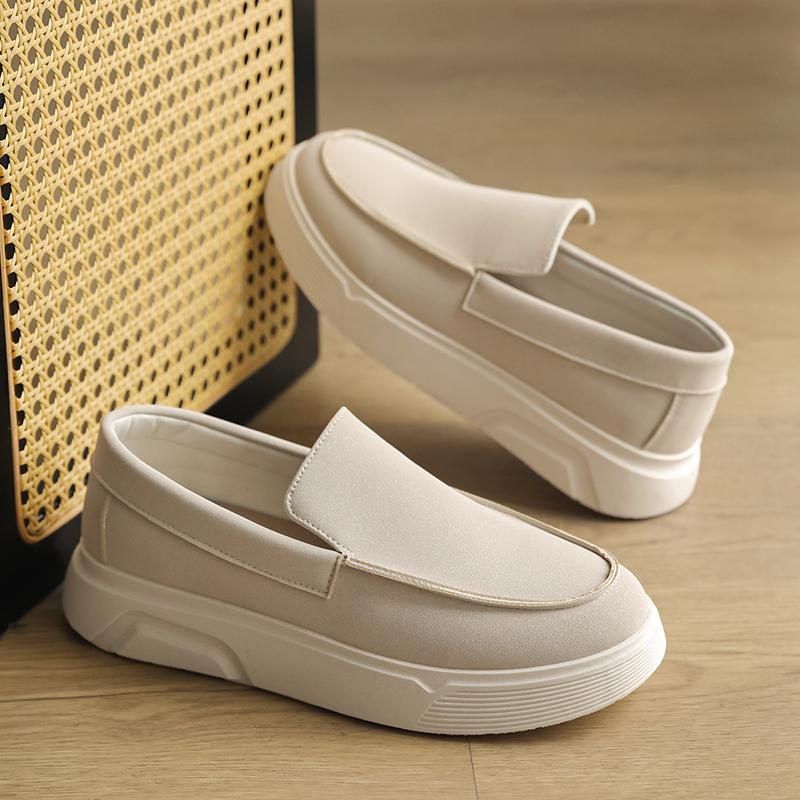 New Designer Business Commute Men's Slip On Loafers Comfortable Shoes Fashion Sneakers Daily Preppy Casual Suede Leather Shoes