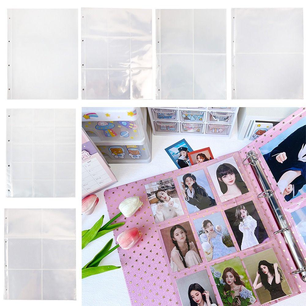Transparent Photo Album Refill Pages Multiple Pockets Card Stamp Die Jewelry Storage