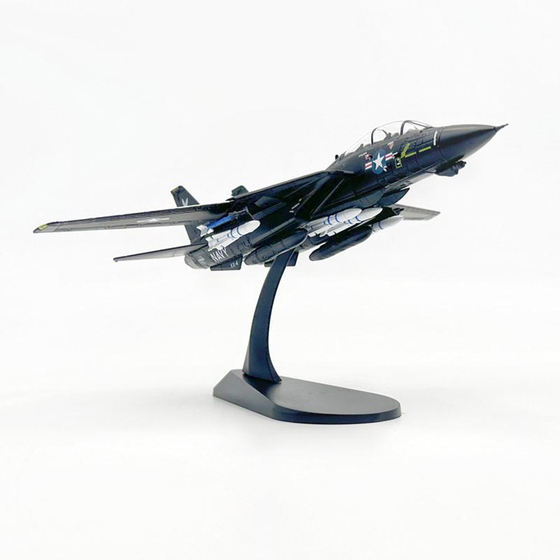 Model odlewany w skali 1/100 Sił Powietrznych USA F-14A F14A F14 VX-4 Samolot ze zmiennymi skrzydłami Model ze stopu Kolekcja Zabawka Prezent