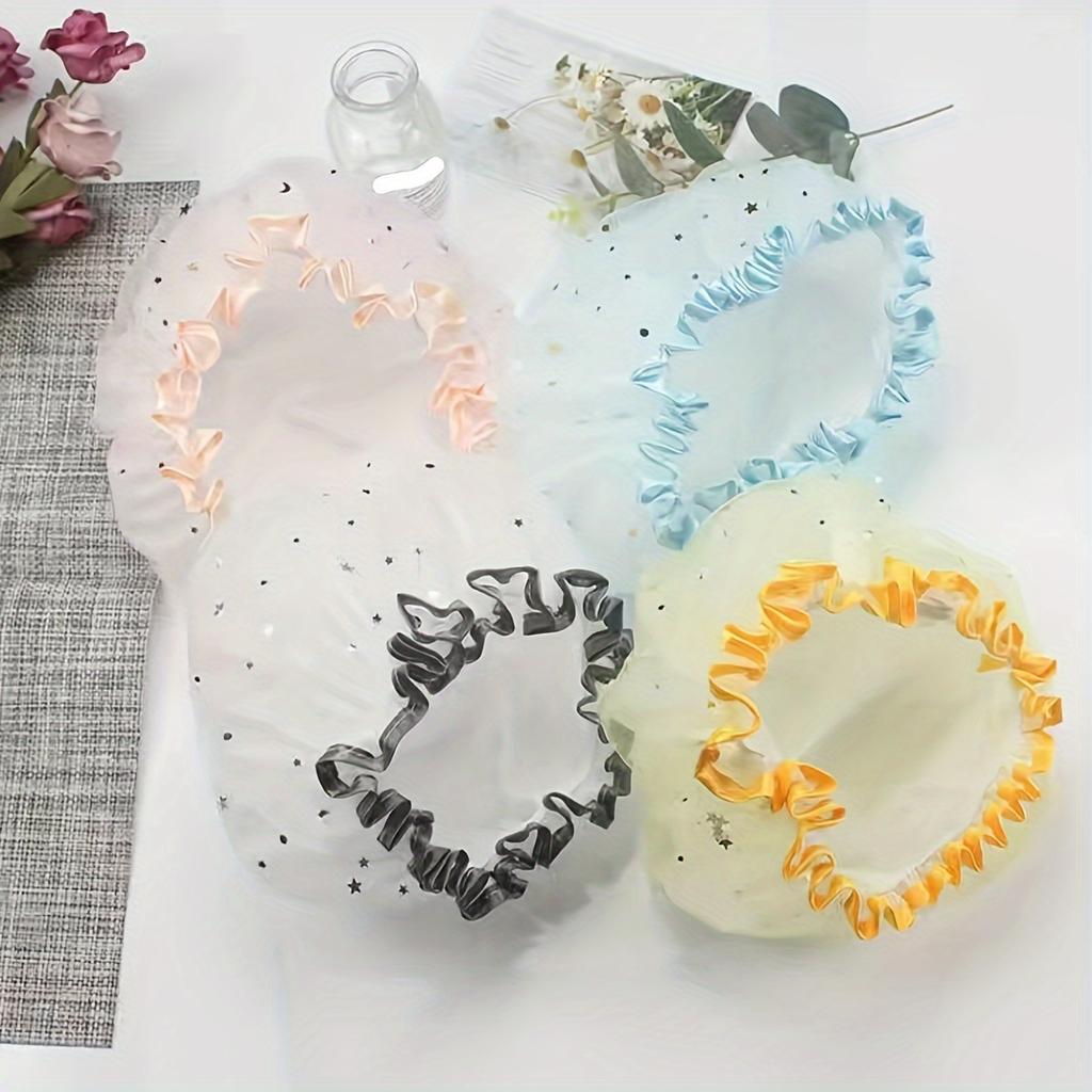 1PC Thickened Double-layer Dust Shower Cap, Household Makeup Kitchen Dust Cap