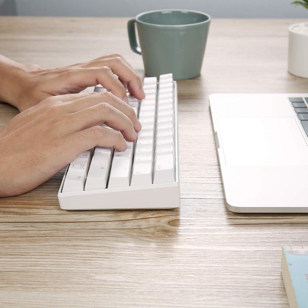 RK ROYAL KLUDGE RK61 Mechanical Keyboard with Brown Switches, Bluetooth, Wireless, USB, WiredWireless, Compatible with Windows, Mac, iOS, and