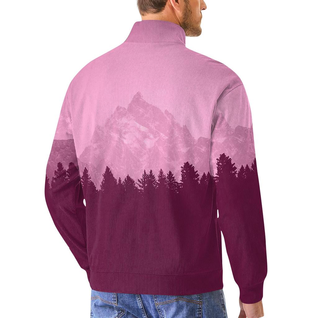 Lässiges Retro-Sweatshirt mit Farbverlauf für Herren