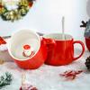 Creative Christmas Gift Ceramic Mug 3D Three-dimensional Water Cup Large Capacity Milk Coffee Cup