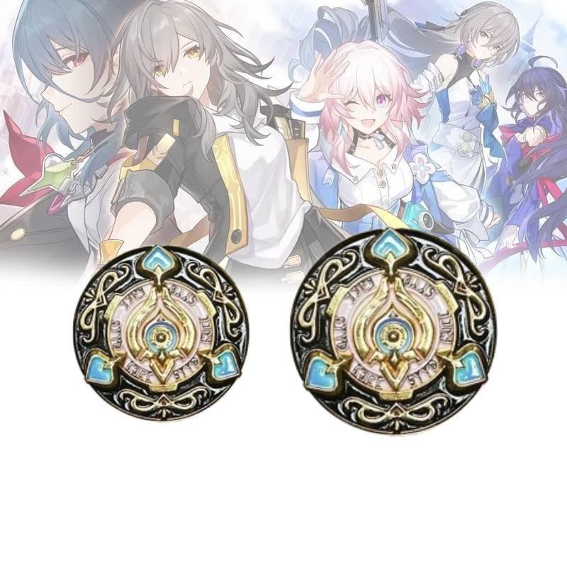 Elegant Metal Game Token From With Intricate Relief Design 3cm And 4cm Sizes