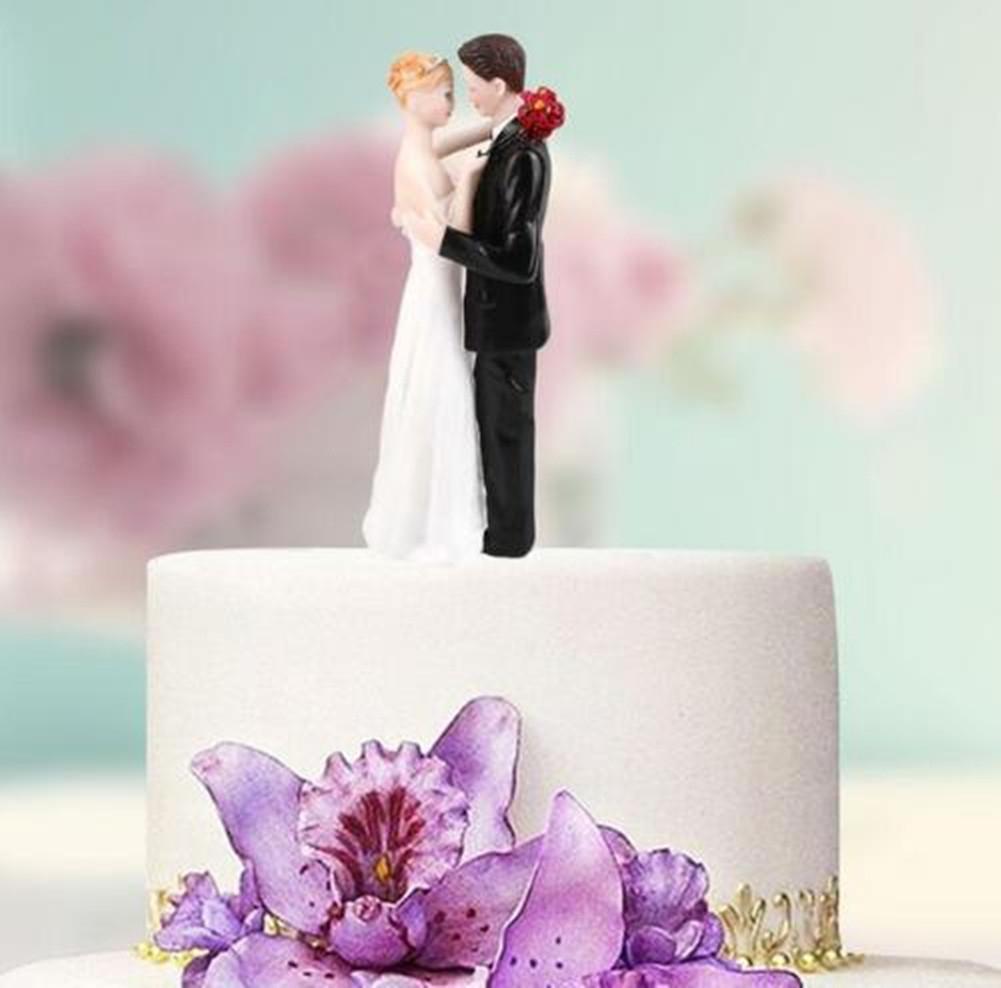 Cake Toppers Dolls Bride and Groom Figurines Funny Casamento Wedding Cake Toppers Stand Topper Decoration Supplies