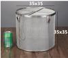 Round Hole 304 Stainless Steel Seasoning Bag Gravy Soup Taste Spice Box Basket Brine Hot Pot Slag Separation Colander Strainers