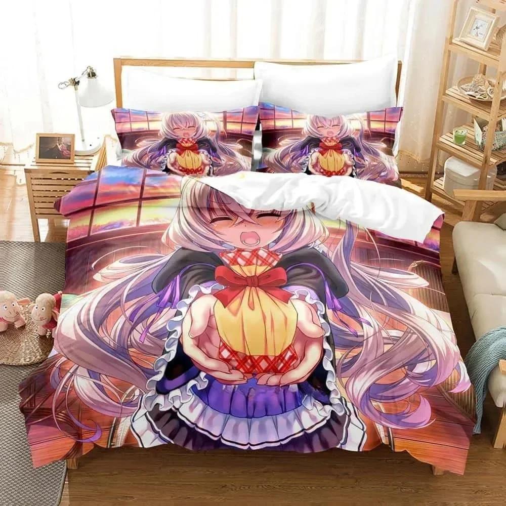3D Print Anime Amakano Bedding Set Single Twin Full Queen King Size Bed Set Adult Kid Bedroom Duvet Cover Sets For Home Textiles