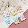 30 Pcs New Cute Cartoon Colorful Heart Shaped Chocolate Resin Scrapbook Diy Jewellery Hairpin Decorate Accessories Craft A109