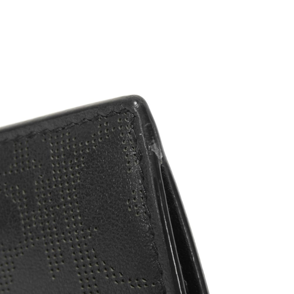 Used 10656 Zip Card Holder 2ESBC250VPD_H03E 7943 Logo Punching Calfskin Card Case Oblique Galaxy Men's from Japan