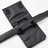 Slim Portable Anti-Theft Belt Wallet Black Hook-and-Loop Clip Hidden Pocket for Travel Outdoor Activities Daily Use