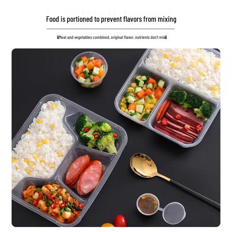 Aoran Disposable Compartmented Meal Box