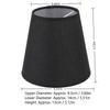 6PCS Modern Fabric Lampshade Clip On Design 5.12 inch Height Chandelier Lamp Shades Lamp Cover Indoor Lamp