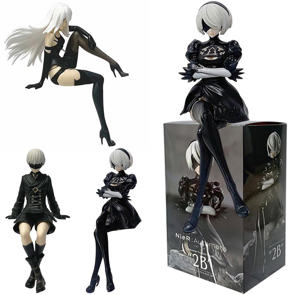 15Cm Anime Original SEGA Nier:automata Ver1.1A 2B Yorha No. 2 Type B Premium Chokonose Figure PVC Model Collectible Toys