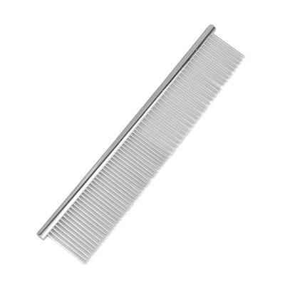 Metall Hundepflegekamm Professionell Knotenentferner Leicht Tragbar Sicher Abgerundete Enden Haustier Metallkamm Silber