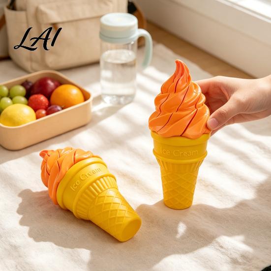 Telescopic Ice Cream Toy Cone Fidget Toy Novelty Spiral Swords Sensory Stress Anxiety Relief Gadgets for Anxiety Portable Decompression Play