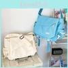 Trendy Korean Style Large Capacity Messenger Bag For Class And Daily Use In Black And Pastel Colors