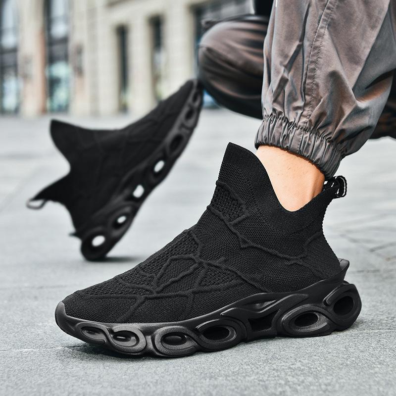 

МОДНАЯ ОБУВЬ, мужские дышащие спортивные кроссовки, спортивные кроссовки для бега, уличные женские теннисные кроссовки для тренажерного зала 39 чёрный