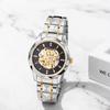 Men's Automatic Skeleton Watch 3ATM Waterproof Luminous Analog Stainless Steel Simple Stylish Casual Business Fashion Accessory - Birthday