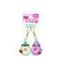 CRUX Puppet Sunsun Clear Matching Keychain Donut Design Acrylic Pair Keyring