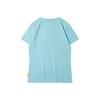 Li Ning X Line Friends Collaboration Sports Fashion Series Cartoon Fun Print Round Neck Short Sleeve T-Shirt Women Tops Blue AHSR808-4