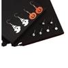 Heiß verkaufendes 6er-Pack Halloween Spinnennetz Kürbis Geist Ohrring-Set mit Festivalatmosphäre Set Ohrringe