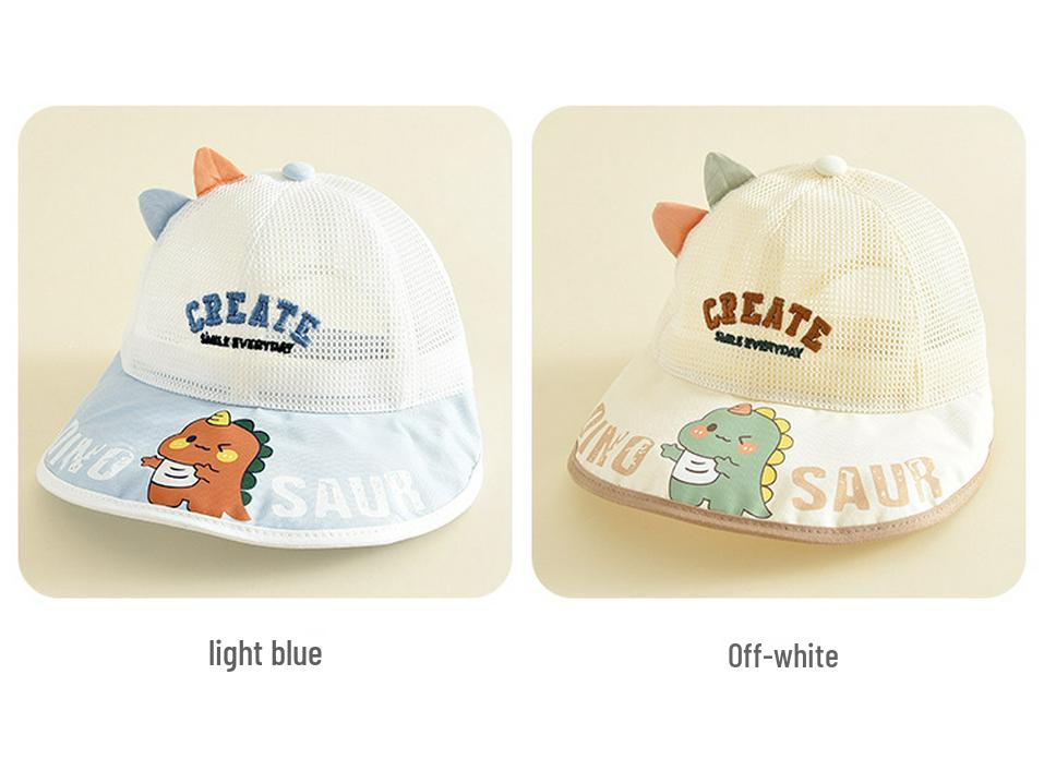 Kids' Dinosaur Mesh Sun Protection Windproof Bucket Hat