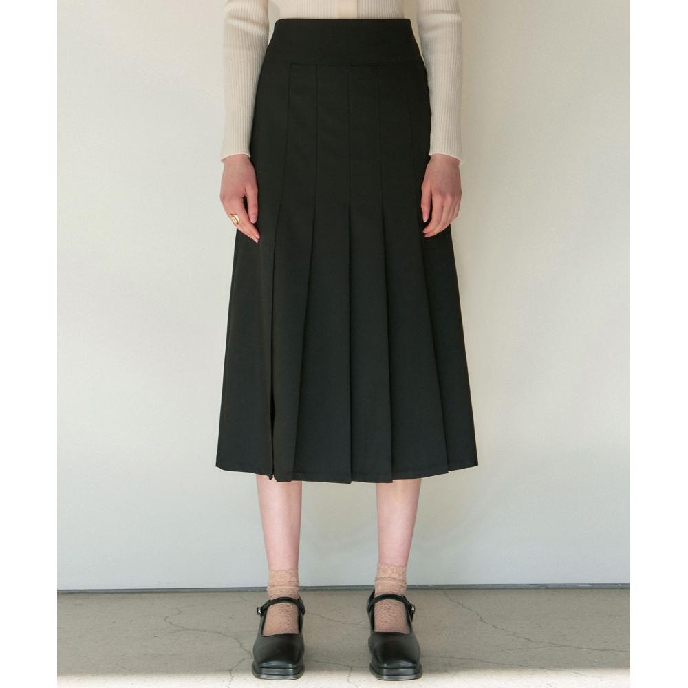 

NICKNICOLE Плиссированная Юбка с Высокой ТалиейЧерный