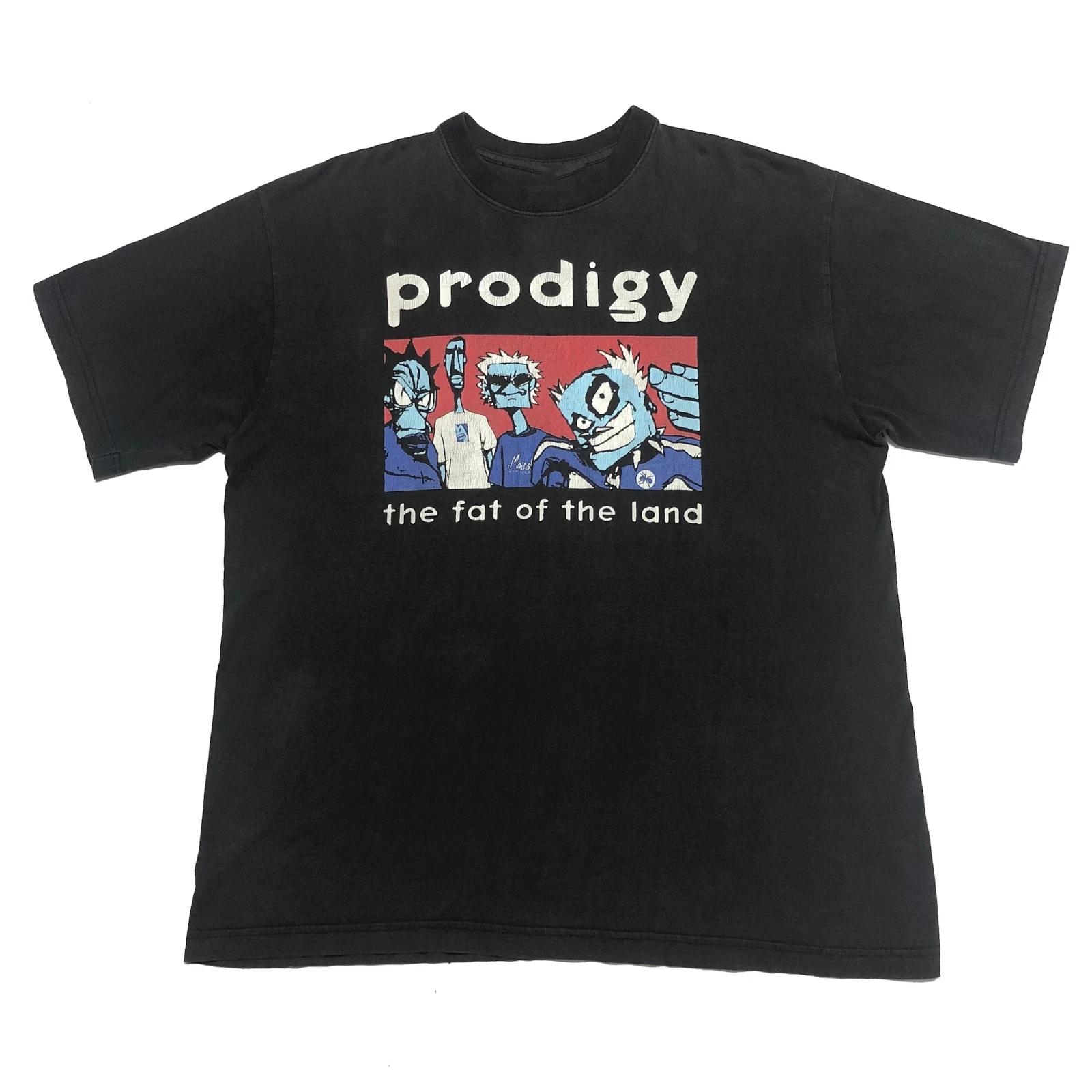 SALE Vtg PRODIGY 1997 The Fat Of The Land Cotton Black S-5XL Unisex Shirt XXXXL