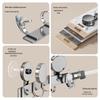 Suction Cup Over-the-Door Hook Rack - Strong Load-Bearing, No-Drill, Wall-Mounted Coat and Hat Hooks for Bathroom.