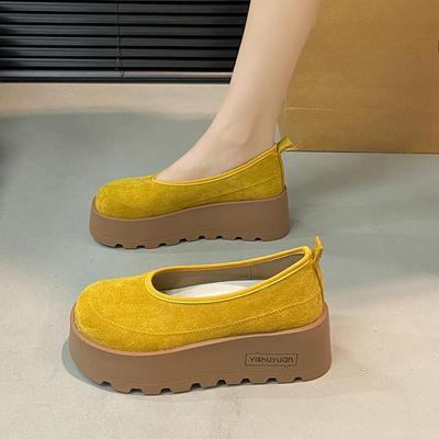 Mocassins à plateforme à semelles épaisses pour femmes Mocassins Femmes Décontracté Talons hauts Baskets Chaussures