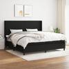 VidaXL Slat Bed Base with Mattress, Upholstered Bed with Headboard, Double Bed, Adult Bedroom Bed, Modern, 3131299