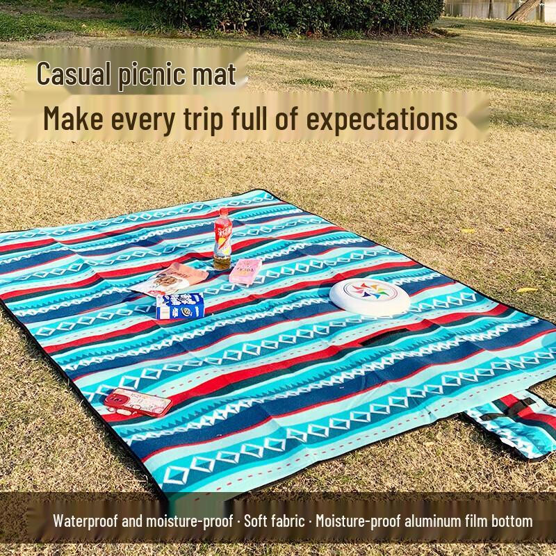 

Outdoor Picnic Mat with Flying Chess Game