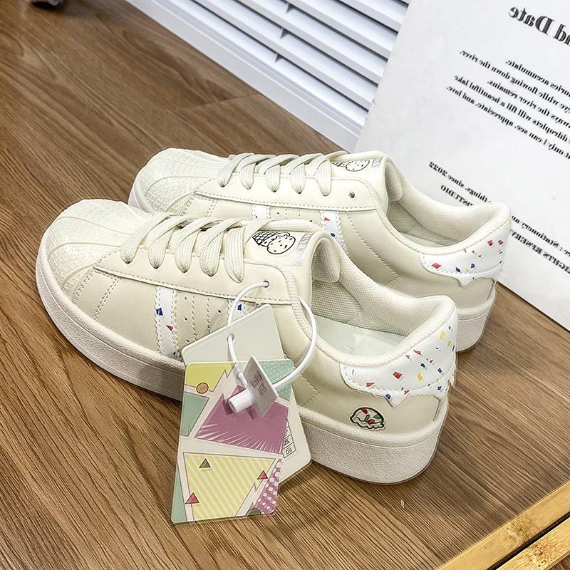 Niche Shell Little White Shoes Women's Spring New Cute Casual Sports Shoes Trendy Versatile Student Board Shoes