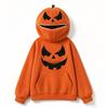 Unisex Kids Halloween Pumpkin Print Hoodie Sweatshirt Retro Top