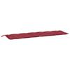 Garden Bench Cushion Burgundy 200x50x7 Cm Oxford Fabric