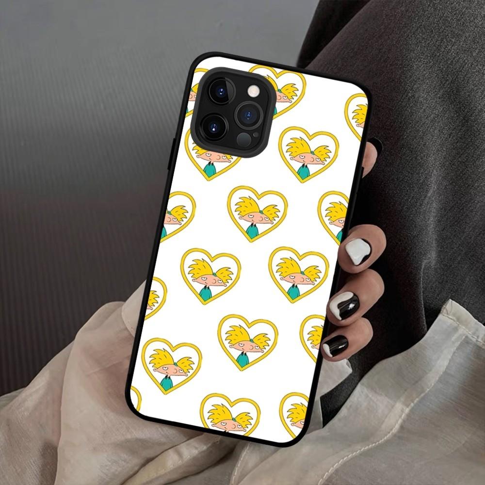 HEY ARNOLD Phone Case For IPhone 15 14 11 12 13 Mini Pro XS Max Cover 6 7 8 Plus X XR SE 2020 Funda Shell