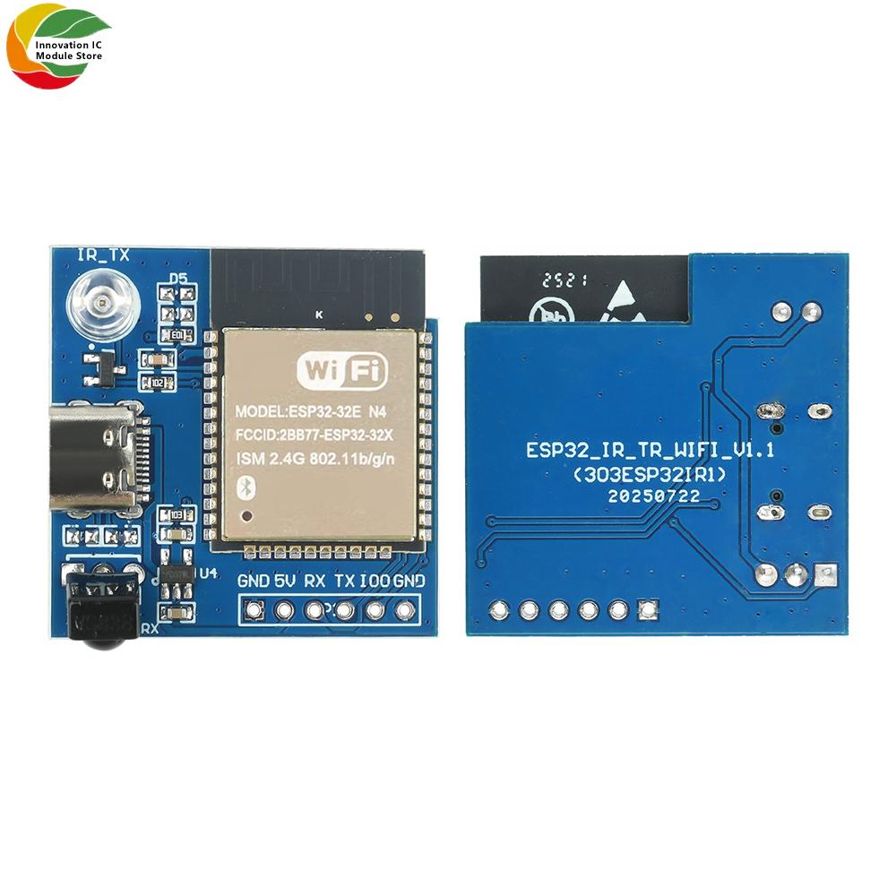 Infrared Transmitter Receiver Nec Command Wifi Transparent Transmission Module Development Board Esp32E-N4 Module Type C