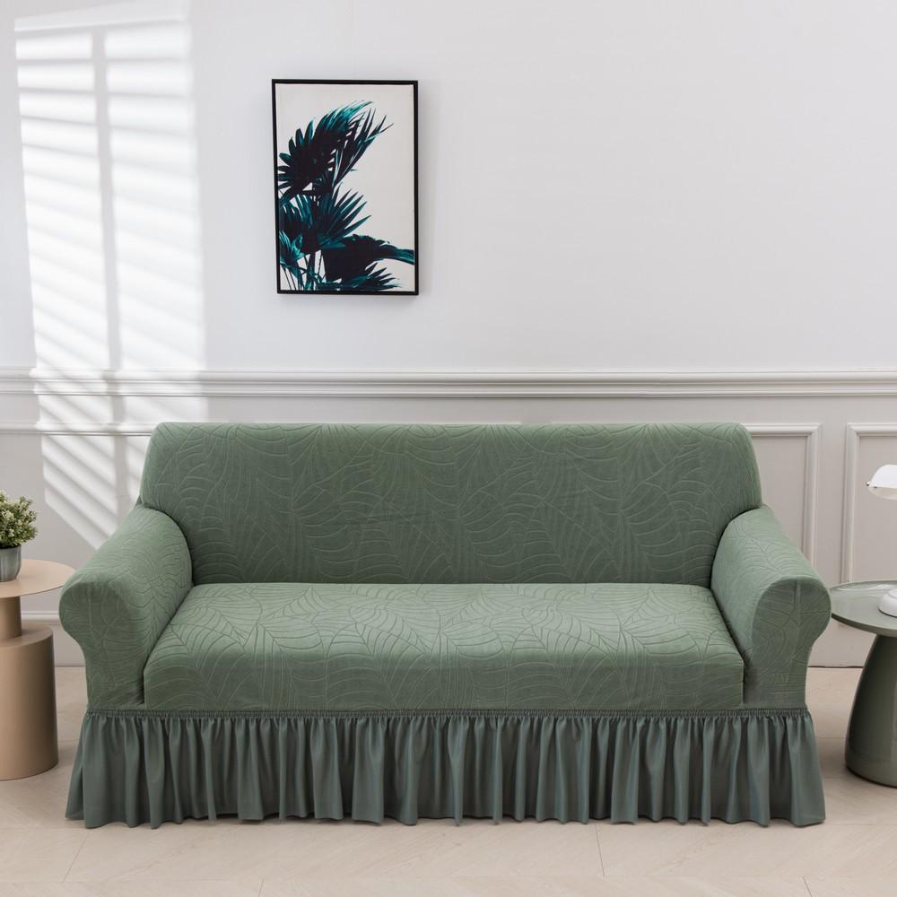 Skirt Sofa Cover All-Inclusive Universal Four-Season Universal Three Or Four-Person Living Room Elastic Fabric Sofa Cover
