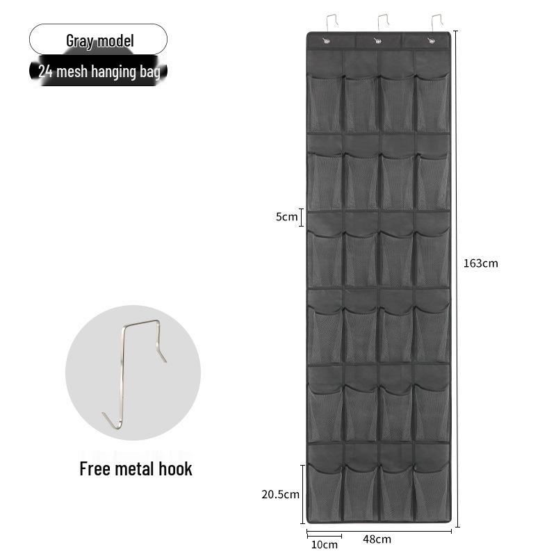 Wall-Mounted Mesh Shoe & Miscellaneous Storage Organizer