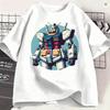 Gundam Tshirt Beach Rx78 Cotton T Shirts For Couple Harajuku Loose Tee Shirt Short Sleeve Streetwear Clothing