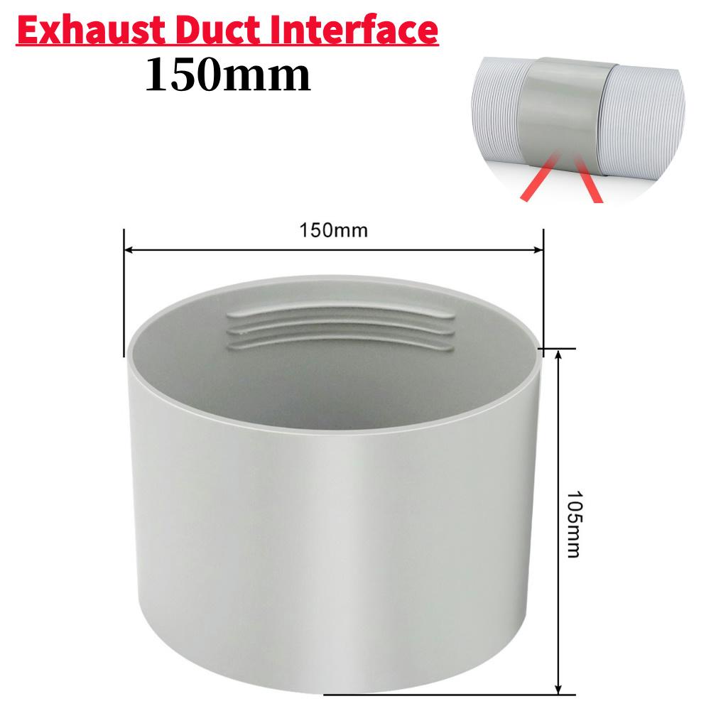 130/150mm Universellt Kanalförlängningsrör Extra Långt Luftkonditioneringsrör Kanalförlängning Avgasrör För Mobil Luftkonditionering