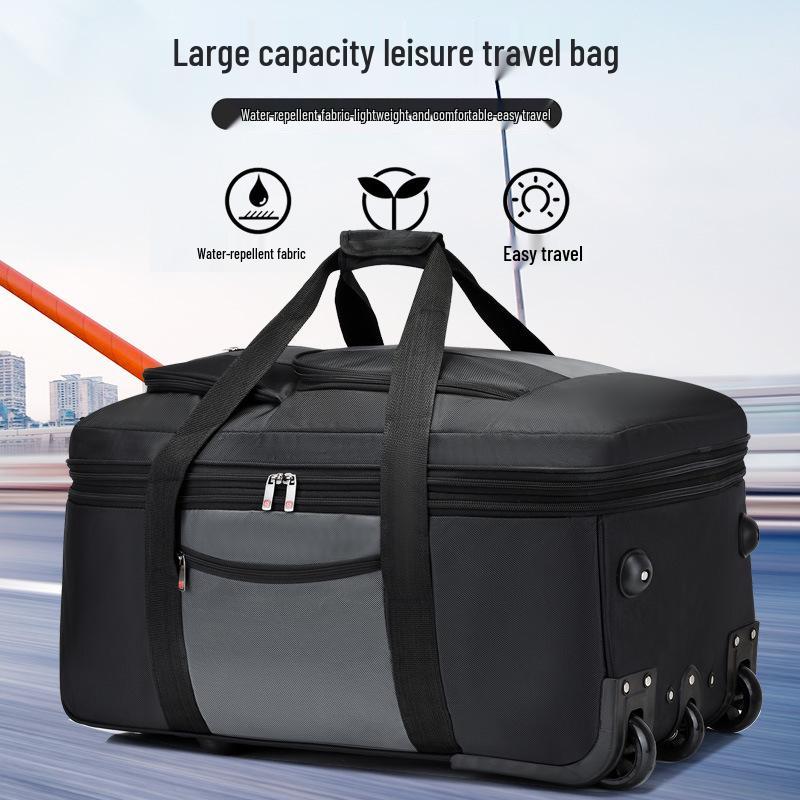 Extra Große Erweiterbare Reise-Trolley-Tasche aus Oxford-Gewebe