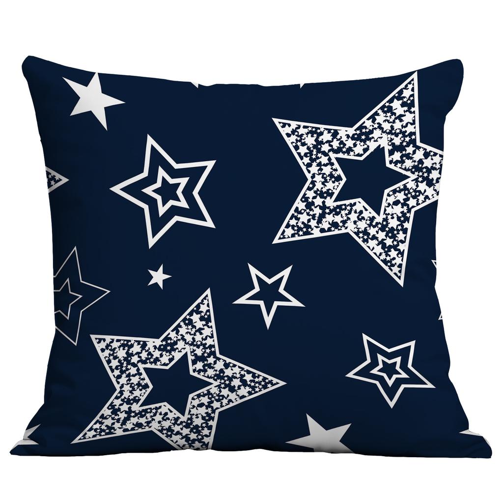 Fünfzackige Sterne und Streifen Bunte Flaggen Kissenbezug Zuhause Sofa Kissenbezug