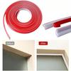 1pc 12mm/0.47in Molding Edge Soft TPE Line Ceiling Strip Self Adhesive Decorative Strip Kitchen Bathroom Window Wall Corner