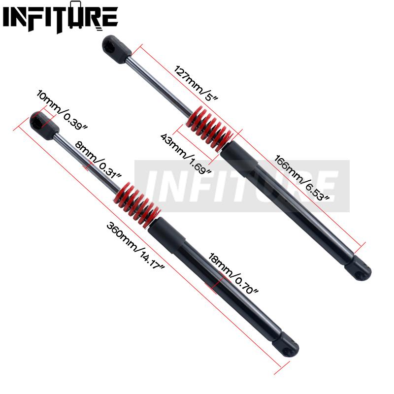 2Pcs Front/Rear Car Trunk Engine Tail Gate Tailgate Boot Gas Spring Shock Lift Struts Support For Tesla Model 3 2017 2018 2019