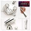 16-Piece Stainless Steel Cocktail Shaker & Bar Tool Set with Measuring Cups