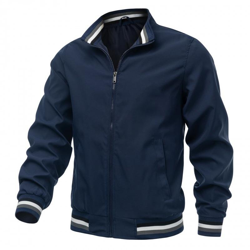 New Casual Jacket for Men Spring and Fall Sports Solid Color Men's Coat for Men