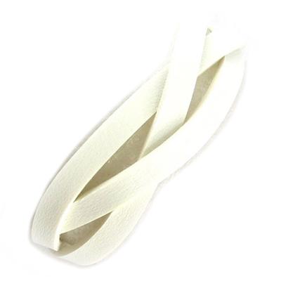 [R6855] - White 'Authentik' Leather Strap - 22 Cm - 18 Mm